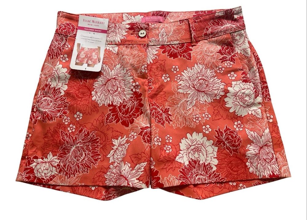 Isaac Mizrahi floral shorts sz 4 NWT